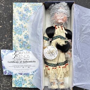 Collectible Doll with Black Hair
